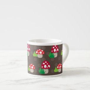 mushroom kids pattern espresso cup