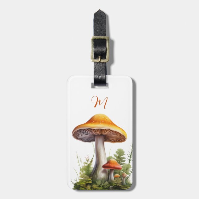 Mushroom Luggage Tag (Front Vertical)