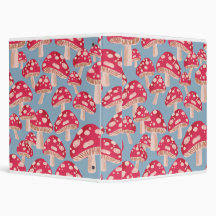 Mushroom Madness 3-Ring binder