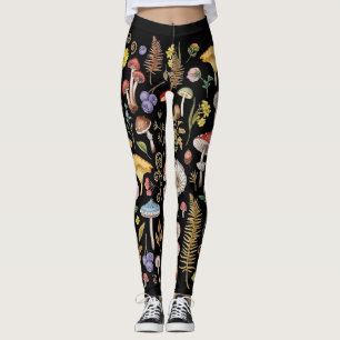 Mushroom, Magic Mushroom, Nature Lover Mushroom Leggings