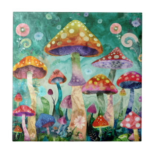 Mushroom Magical Forest Tile