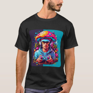 Mushroom Mania Mushroom Man Playing A Game Tee Mus