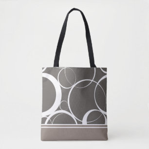 Mushroom Mod Circle Tote Bag