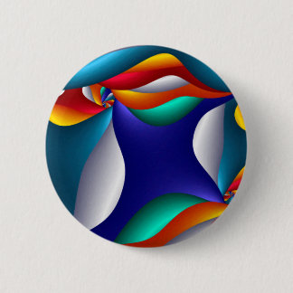 Mushroom, Modern and Contemporary Art 2 Inch Round Button