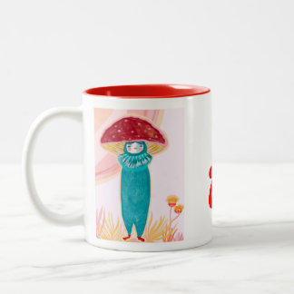 MUSHROOM MUG HANDPAINTED