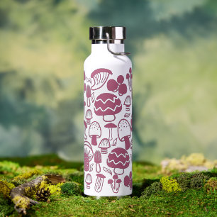 Mushroom Nature Cherry Water Bottle