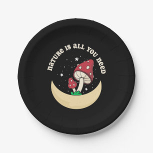 Mushroom Nature Is All You Need Paper Plate