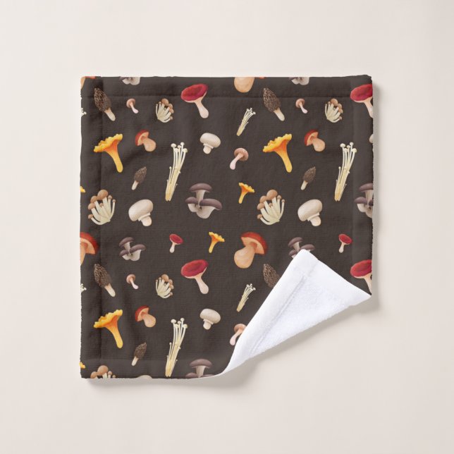 Mushroom pattern bath towel set (Wash Cloth)