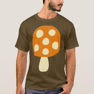 Mushroom Pattern Cute Aesthetic Mycology Fungi Fo T-Shirt