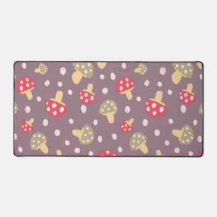 Mushroom pattern desk mat