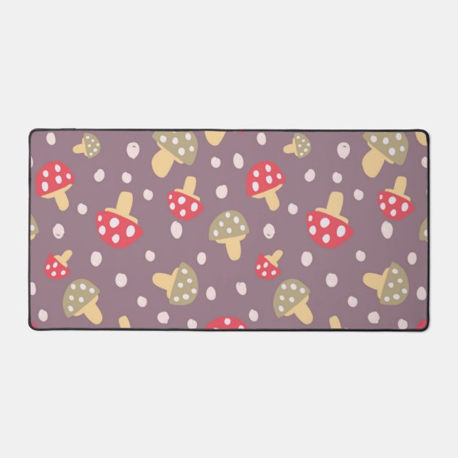 Mushroom pattern desk mat (Front)