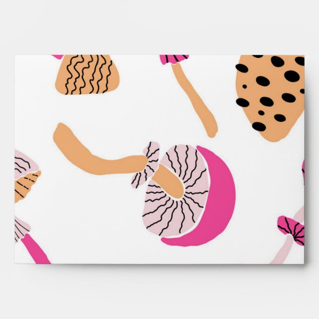 Mushroom pattern envelope (Front)