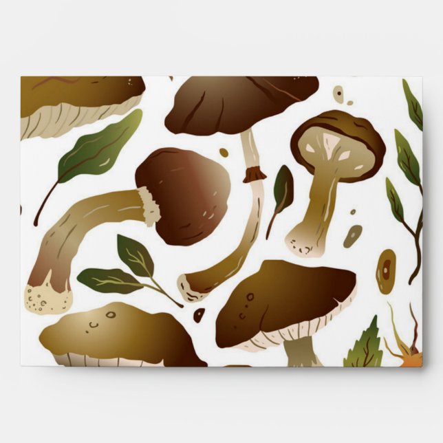 Mushroom pattern envelope (Front)