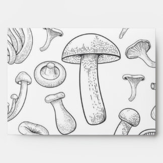 Mushroom pattern envelope