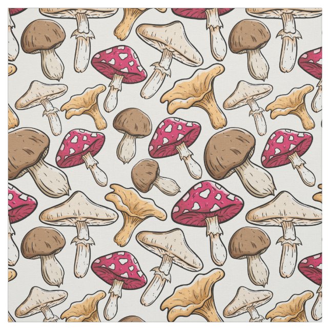 Mushroom Pattern fabric (Swatch)
