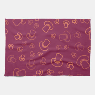 Mushroom pattern kitchen towel