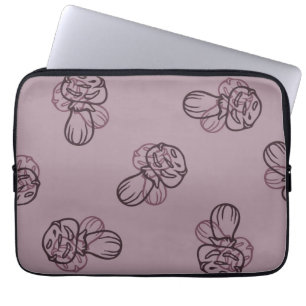 Mushroom pattern laptop sleeve