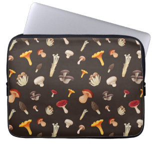 Mushroom pattern laptop sleeve