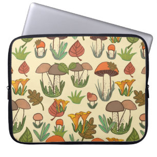 Mushroom pattern.  laptop sleeve