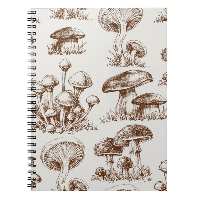 Mushroom pattern notebook (Front)