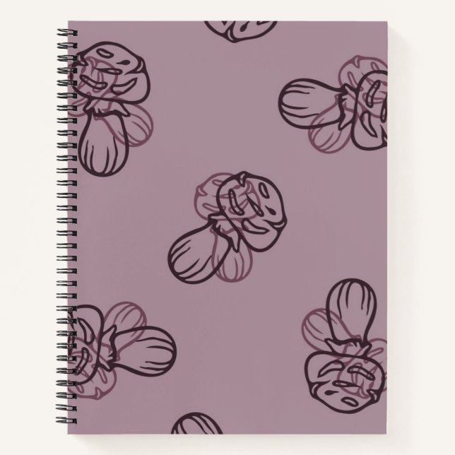 Mushroom pattern notebook (Front)