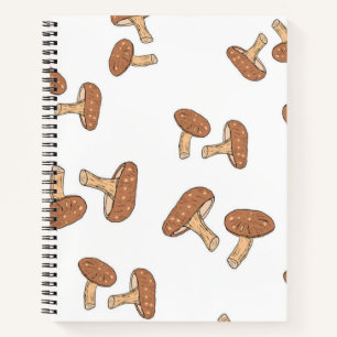 Mushroom pattern notebook