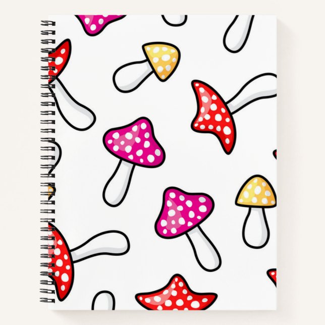 Mushroom pattern notebook (Front)
