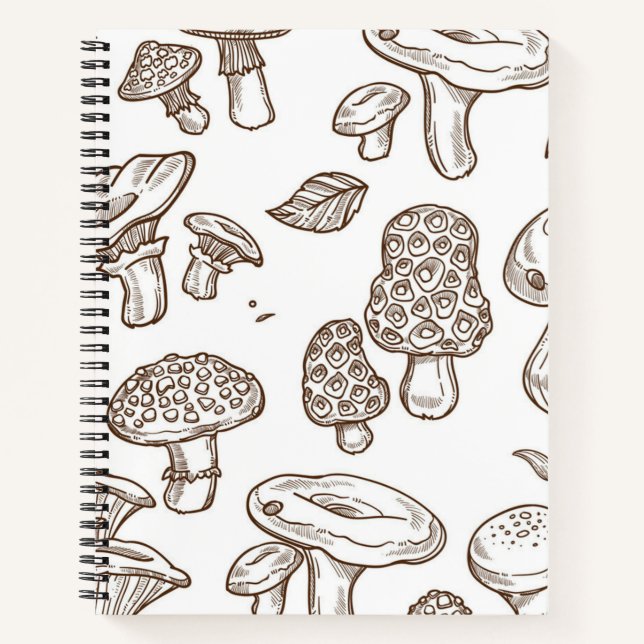 Mushroom pattern notebook (Front)