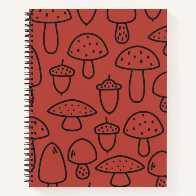 Mushroom pattern notebook (Front)