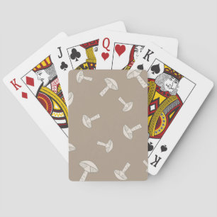 Mushroom pattern playing cards