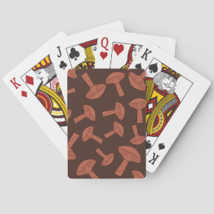 Mushroom pattern playing cards