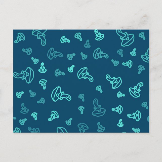 Mushroom pattern postcard (Front)