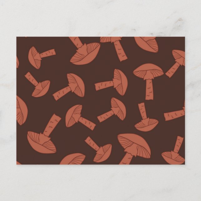 Mushroom pattern postcard (Front)