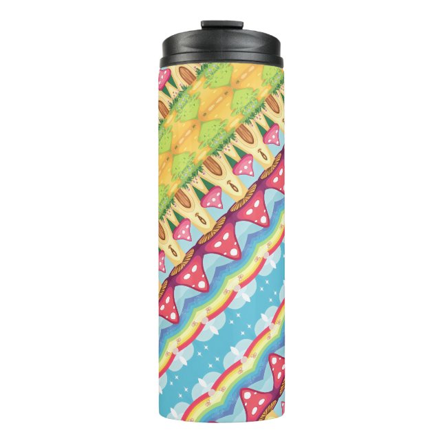 Mushroom pattern thermal tumbler (Front)