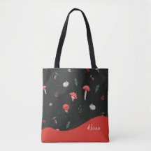 Mushroom personalized or not tote bag