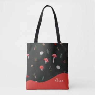 Mushroom personalized or not tote bag