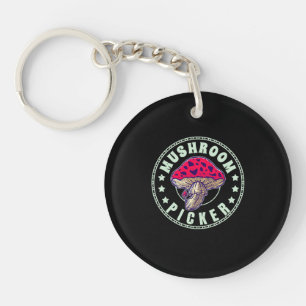 Mushroom Picker Keychain