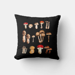 Mushroom Picker Life Throw Pillow