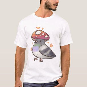 Mushroom Pigeon with stars T-Shirt