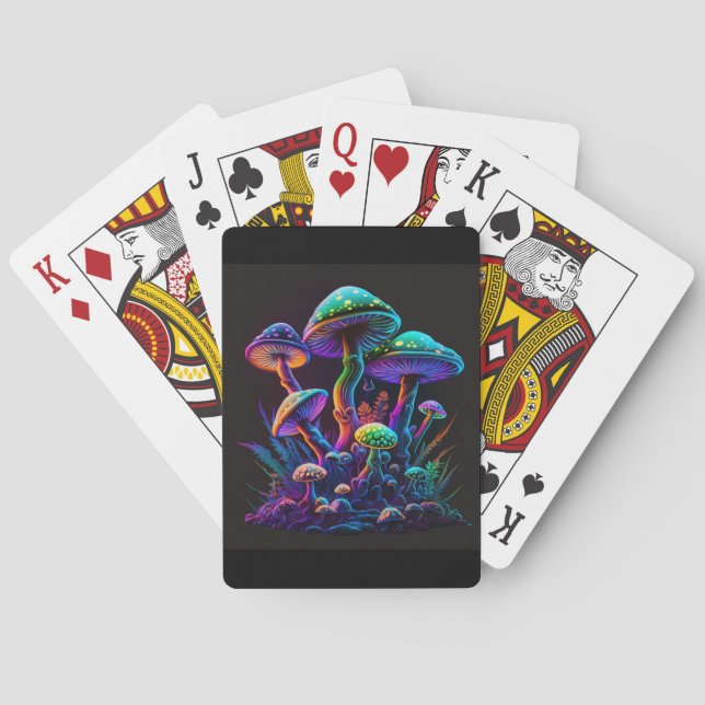 Mushroom playing cards (Back)
