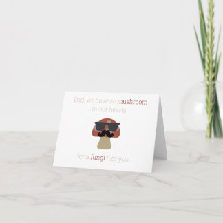 Mushroom Pun Father's Day Card