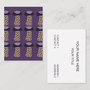 Mushroom Purple Mushroom Business Card