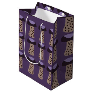 Mushroom Purple Mushroom Medium Gift Bag