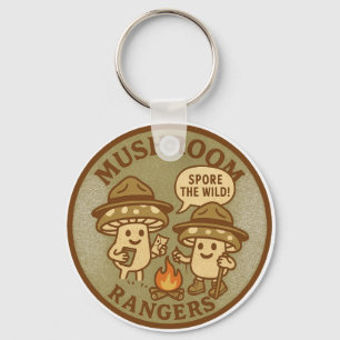 Mushroom Rangers Spore The Wild Outdoor Adventure Keychain