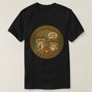 Mushroom Rangers Spore The Wild Outdoor Adventure T-Shirt