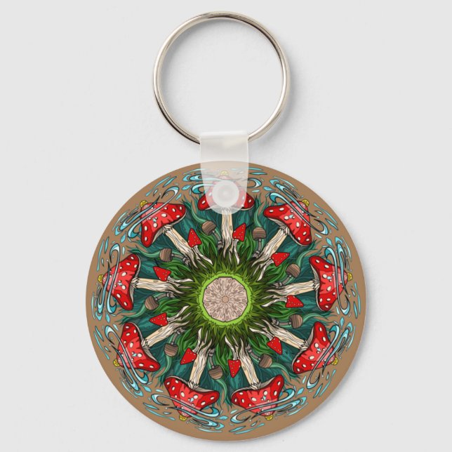Mushroom Rising™ Keychain (Front)