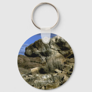 Mushroom Rock Keychain