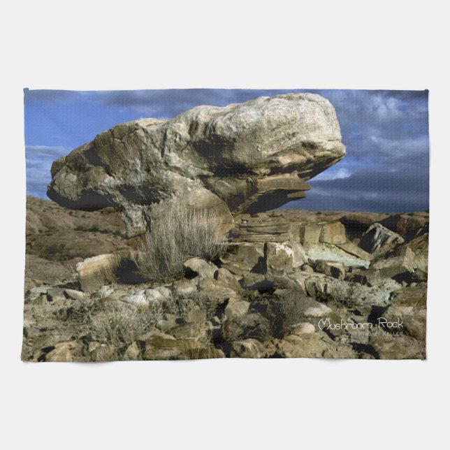 Mushroom Rock Kitchen Towel (Horizontal)