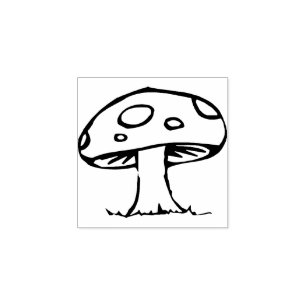 Mushroom Rubber Stamp