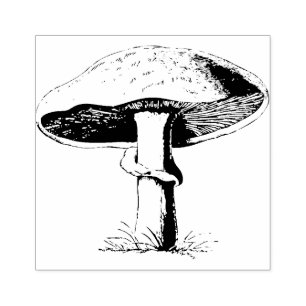 Mushroom Rubber Stamp